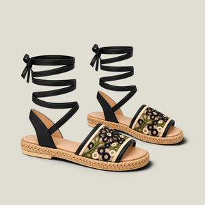 Fiorella Lace-Up Espadrille - image
