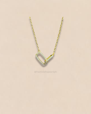 S925 Interlocking Collarbone Necklace | SA10 Hamidah’s Pearl PH - image