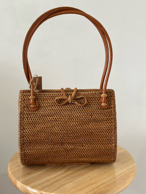 Handwoven Wicker Top Handle - image
