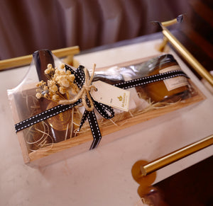 massage oil candle soap gift set - image