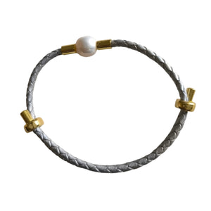 PEARL IN LEATHER BRACEELET 18 - image