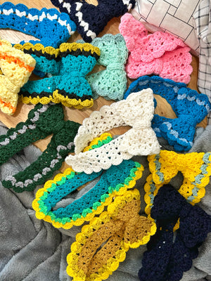 Giant Crochet Hairbow Barrette - image