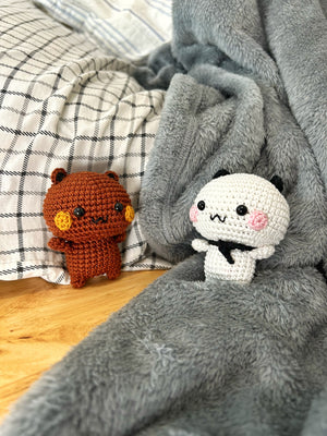 Bubu and Dudu Crochet Couple Keychains - image