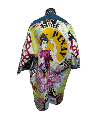 Long KImono Pinay Power Turqoise - image