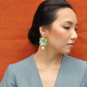 Margarita Teal Earrings - image