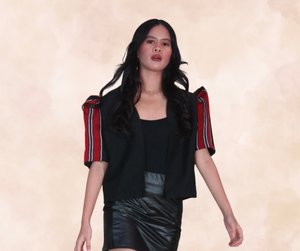 Mutya Filipiniana Bolero-Black - image