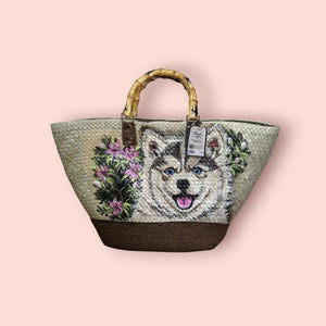 Hand-painted Native Tote Karagumoy Bag - Pet Lovers Collection - image
