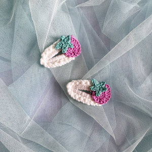 Starfish Shell Crochet Clip - image