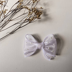 Beaded Organza Double Bow - image