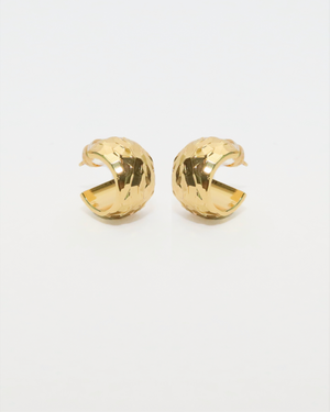 Amanda hoop 18k gold plating - image