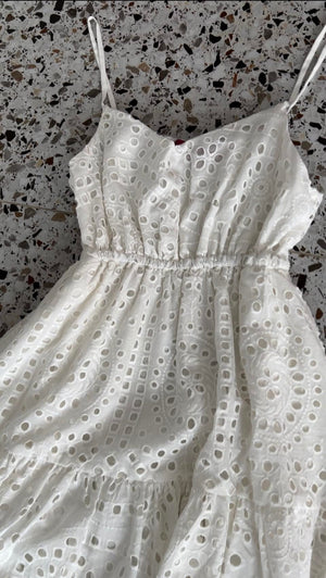 Roberts Dress in Special White Eyelet - image