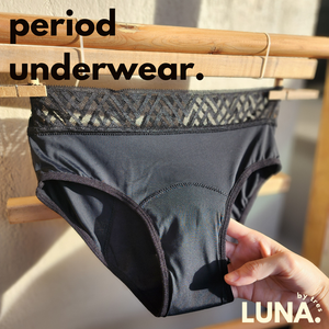 Luna Period Underwear Pack of 3's - Stain and Leak Proof Panty / Panties / Menstrual Panty