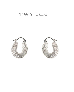 Sara Zircon Hoop 18k Gold Plating - image