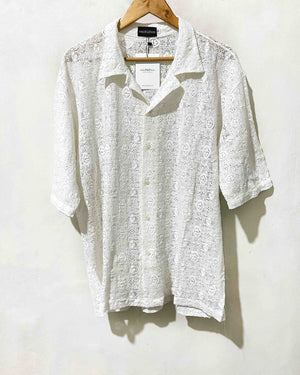 Lace Knitted Cuban Shirt | Romano - PREMIUM - image