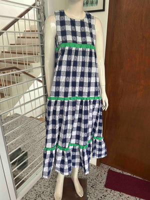 TAMMY BOHO DRESS IN CALIFORNIA BLUE CHECK