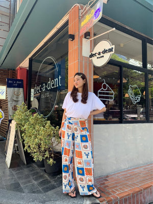 Eliza linen pants with bandanna - image