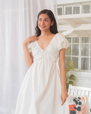 Vivienne Eyelet Dress (with breastfeeding access) - image