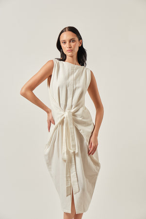 Vera Linen Wrap Dress - image