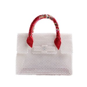 Pearl Blanche - Beaded Handbag - image