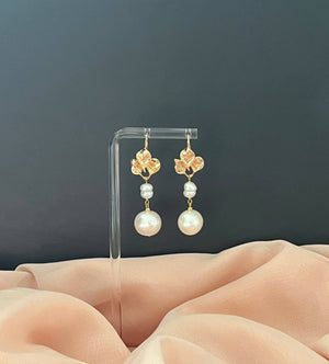 Handcrafted Earrings with Freshwater Pearls - image