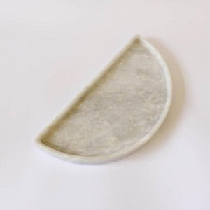 Half Moon Marble Tray - image