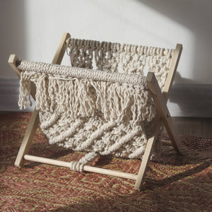 Macrame Magazine Rack - image