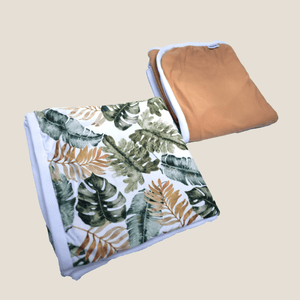 Tropical Leaves Swaddle Blanket - image