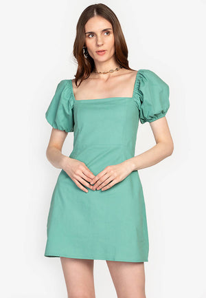 Puff Love Linen Dress - image