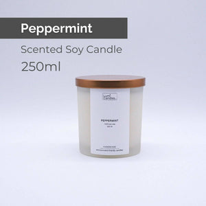 Peppermint Scented Soy Candle (250 ml) by Lumi Candles PH - image