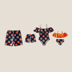 Orange Zest Family Twinning Swimwear - image