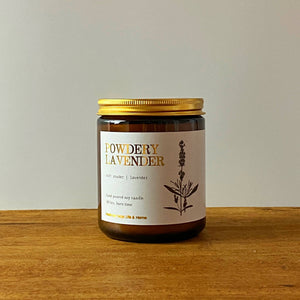 Powdery Lavender Soy Candle - image