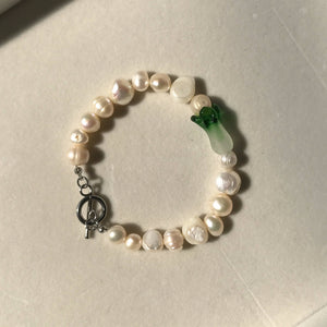 Cabbage Mixed Pearl Bracelet - image