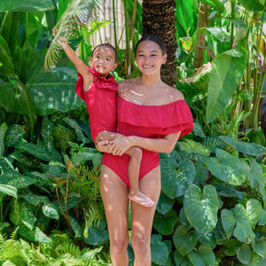 La Vie en Rose Ruffle Swimwear For Mommy & Daughter - image