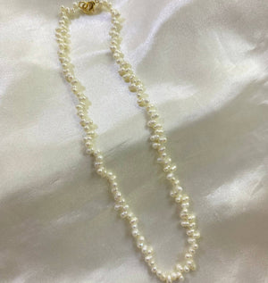 Zigzag Freshwater Pearl Necklace - image