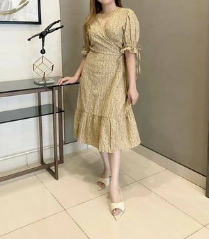 Joelia Eliza Wraparound Midi Dress - image