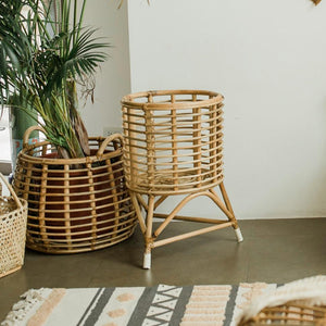Rattan Planter with Stand - image