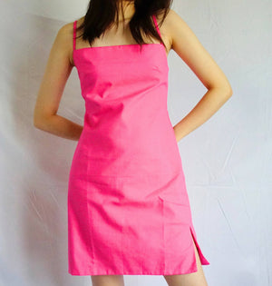 Kaia Mini Linen Dress in PINK - image