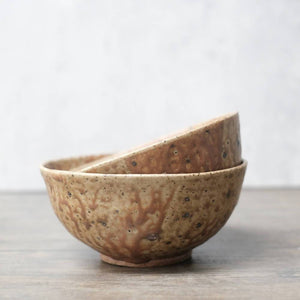 Handmade Stoneware Brown Ash Bowl - image