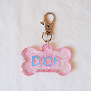 Resin Dog Tag in Dior - image