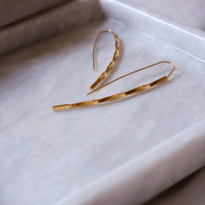 Twisted Fishbone Earrings - image