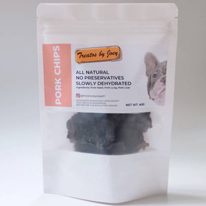 All Natural Dehydrated Pork Chips Dog and Cat Treat - image