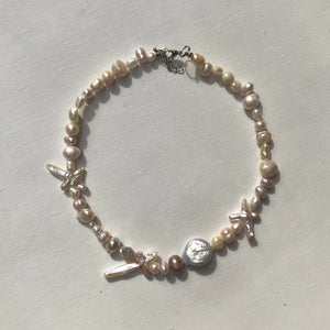 Athena | Unique Baroque Mixed Pearl Necklace - image