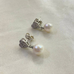 Silver Plated Freshwater Pearl Earrings - image