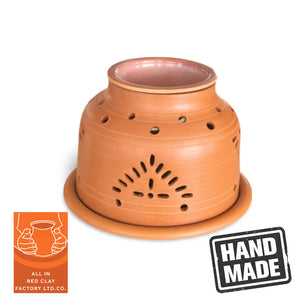2in1 Terracotta Mosquito Coil Holder and Candle Oil Burner - image