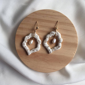 Celestine Marble Clay Earrings - image