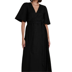 A-Line Wrap Dress - image