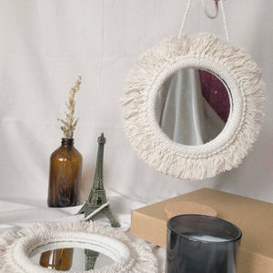Astraea Macrame Mirror - image