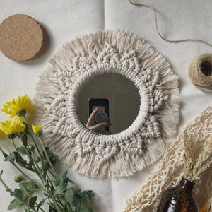 Calliope Macrame Mirror - image