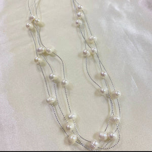 Jessica 3 Layered Freshwater Pearl Necklace - image