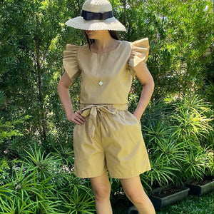 LAVANDER TOP AND SHORTS - image